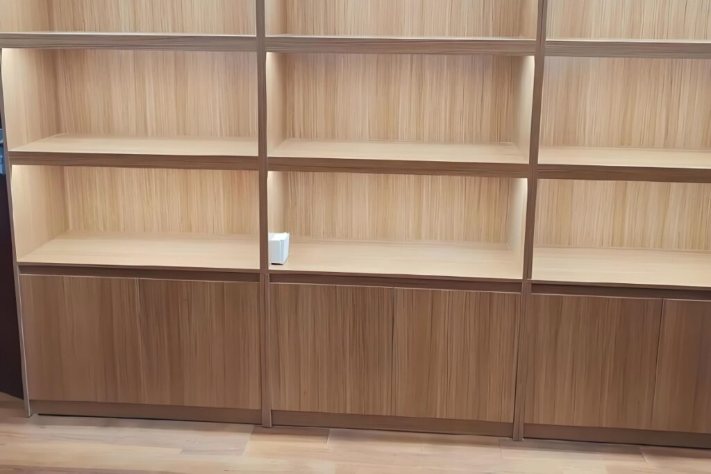 wood edge banding for display cabinets